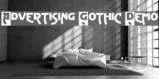 Advertising Gothic Demo Polices examples