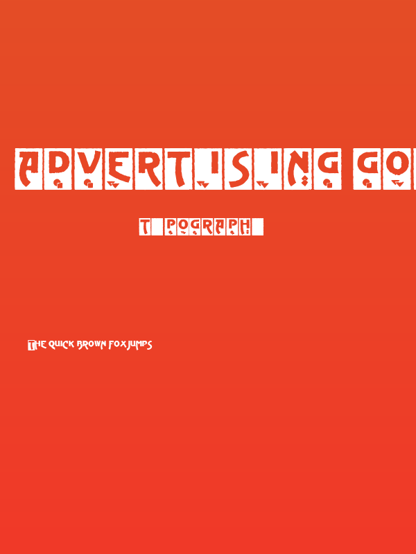 Advertising Gothic Demo Poster