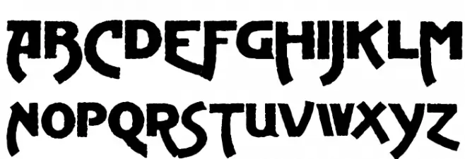 Advertising Gothic Demo Polices MINUSCULES