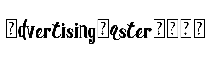 Advertising Master DEMO Font
