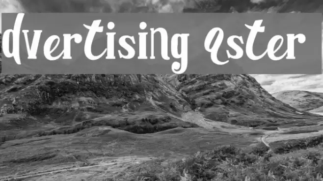 Advertising Master DEMO Schriftart examples