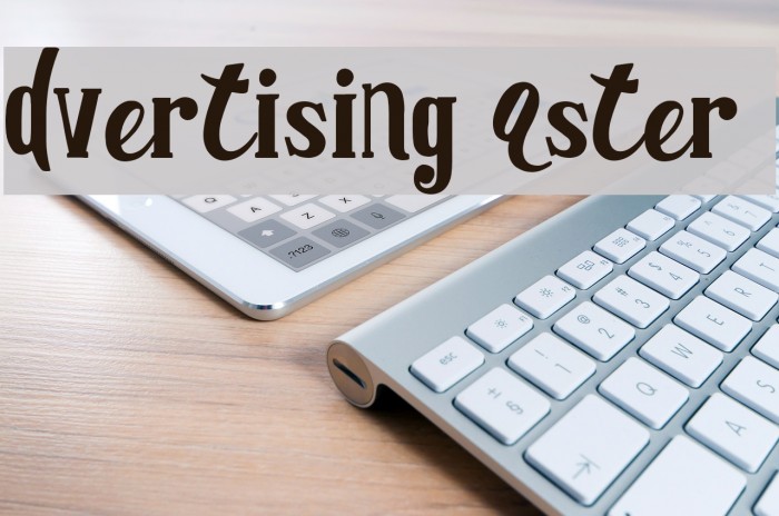Advertising Master DEMO Font examples