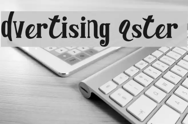 Advertising Master DEMO Schriftart examples