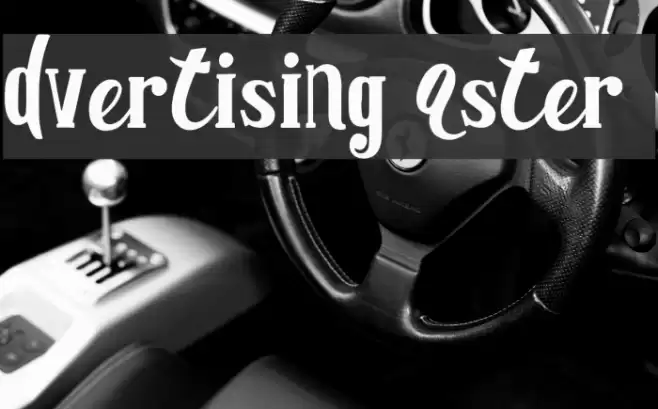 Advertising Master DEMO Schriftart examples