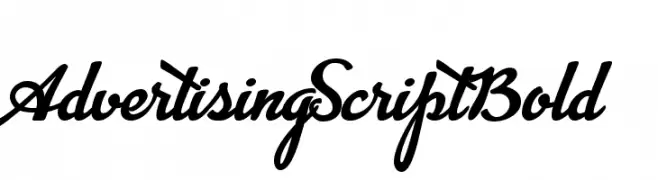 Advertising Script Bold  font caratteri gratis