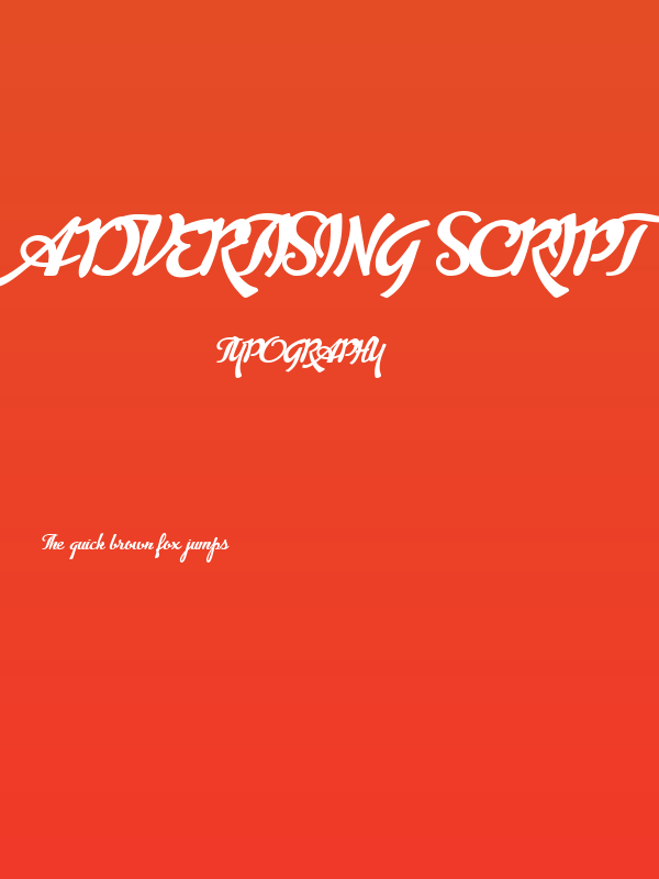 Advertising Script Bold Poster