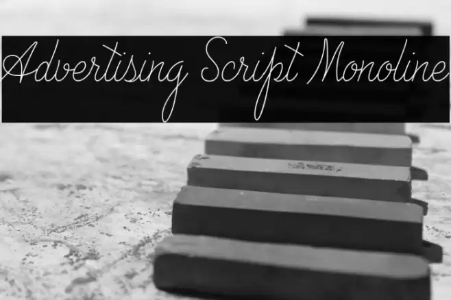 Advertising Script Monoline Font examples