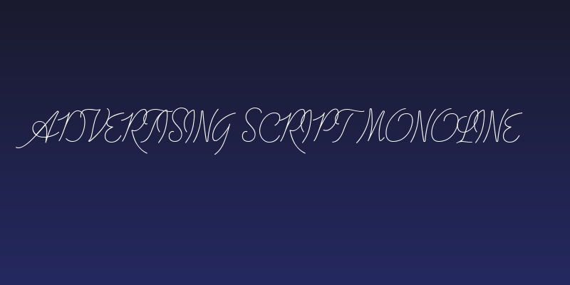 Advertising Script Monoline Social Header