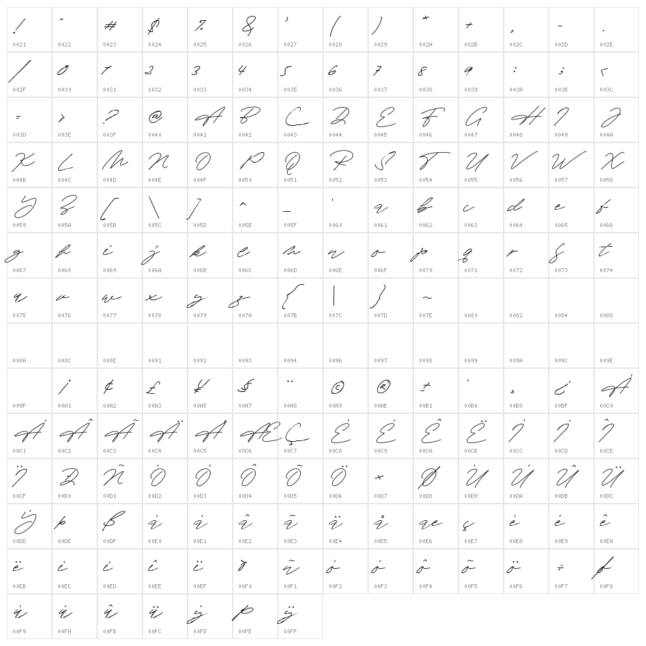 Advisor Personal Use Regular Character Map