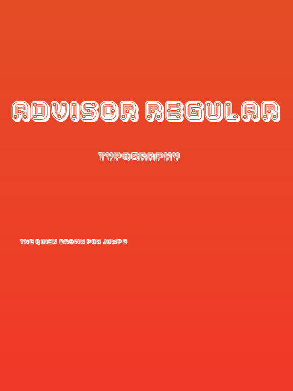 Advisor Regular Poster