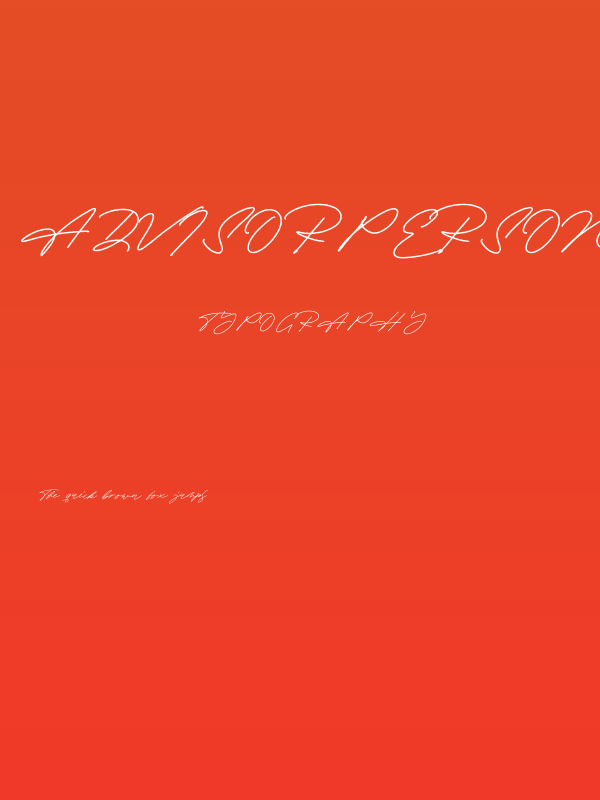 AdvisorPersonalUse-Regular Poster