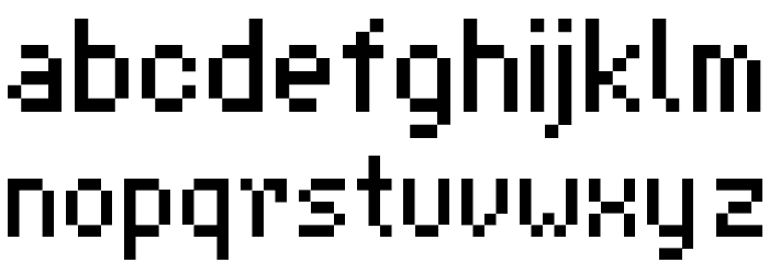 AdvoCut Font LOWERCASE