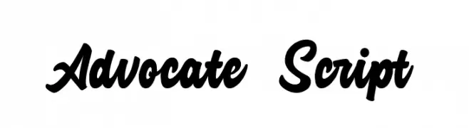 Advocate Script  フリーフォントのダウンロード