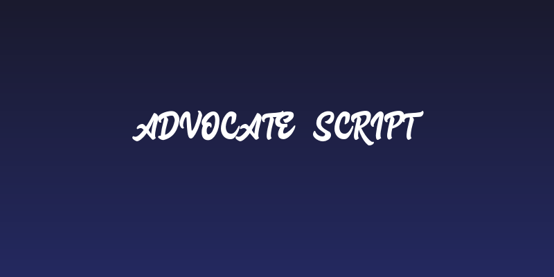 Advocate Script Social Header