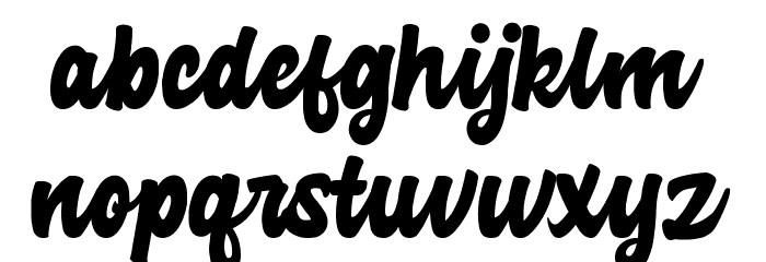 Advocate Script Font LOWERCASE