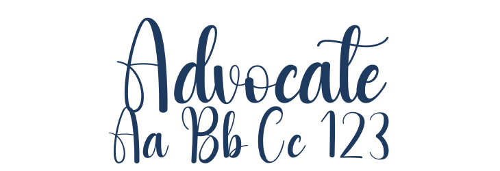 Advocate Font Preview