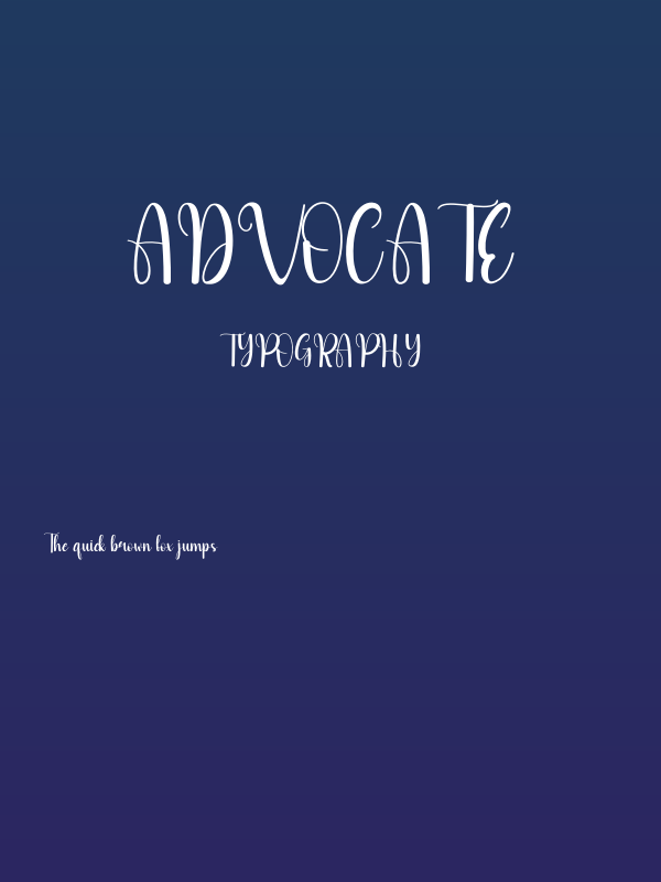 Advocate Poster