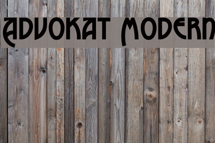 Advokat Modern Font examples