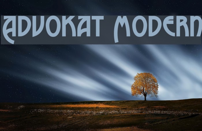Advokat Modern Font examples