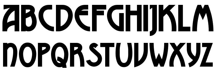 Advokat Modern Font LOWERCASE