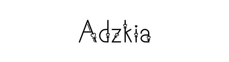 Adzkia フォント