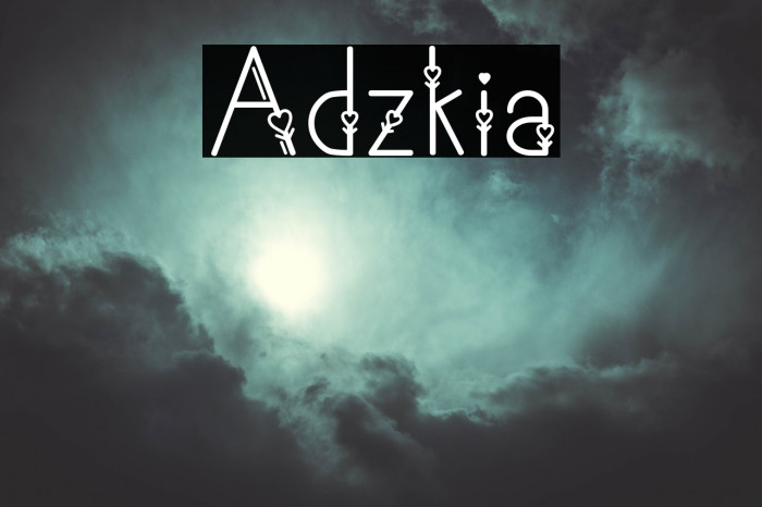 Adzkia Font examples