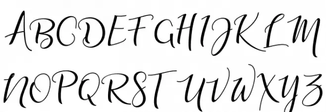 adalinescript Font Litere mari