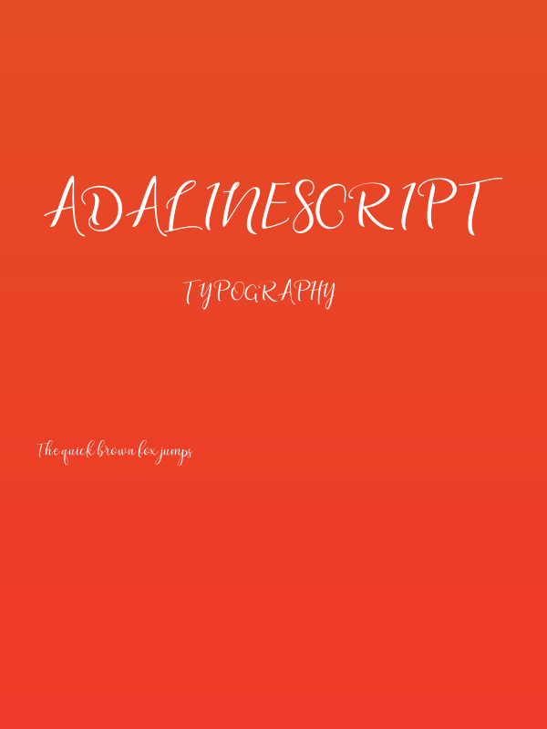 adalinescript Poster
