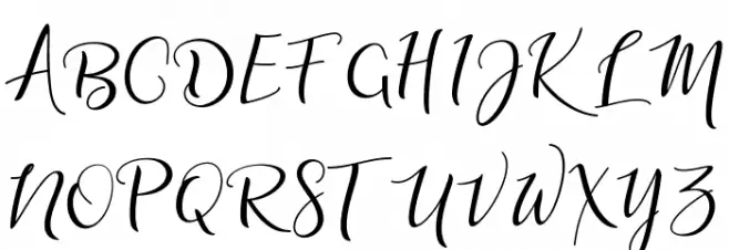 adalinescript 字体 大写