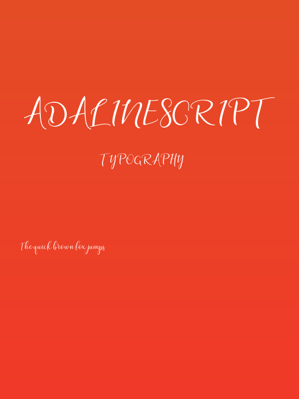 adalinescript Poster