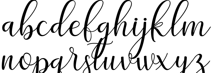 adalinescript Font LOWERCASE