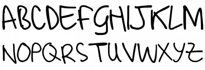 adam handwriting test Fonte MAIÚSCULAS