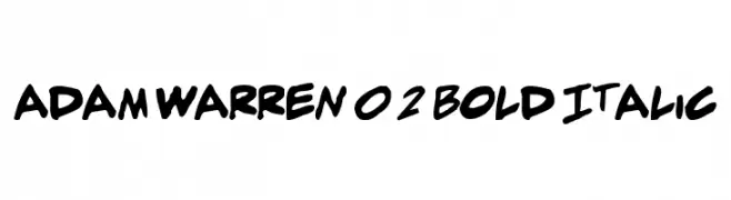 adam warren 0.2 Bold Italic  Fuentes Gratis Descargar