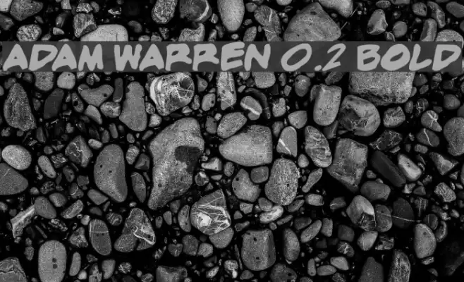 adam warren 0.2 Bold フォント examples