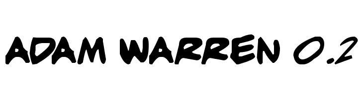 adam warren 0.2 Font
