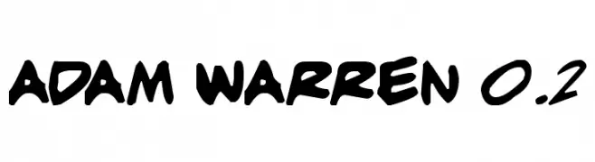 adam warren 0.2  Descarca Fonturi Gratis
