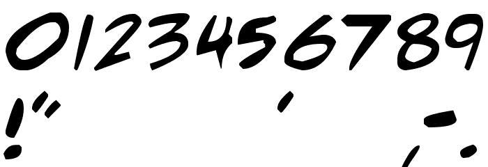 adam warren 0.2 Font OTHER CHARS