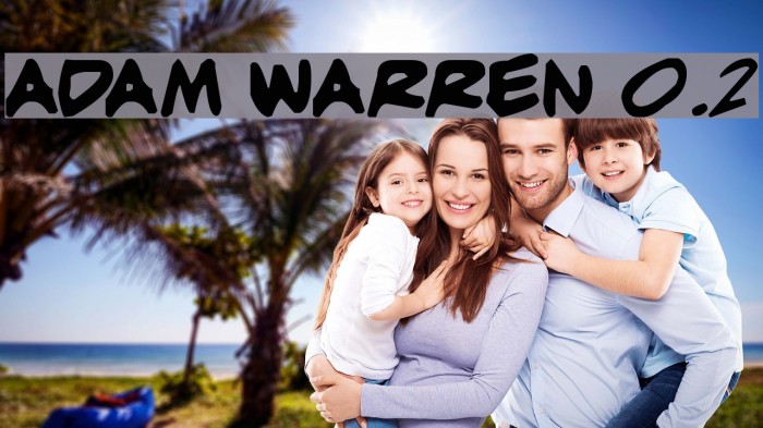 adam warren 0.2 Font examples