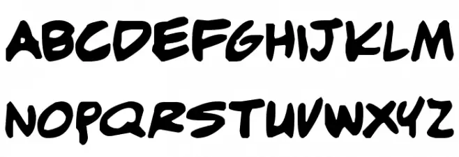 adam warren 0.2 Schriftart Kleinbuchstaben