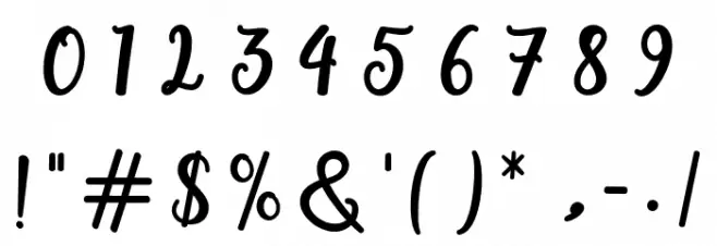 adamd Font OTHER CHARS