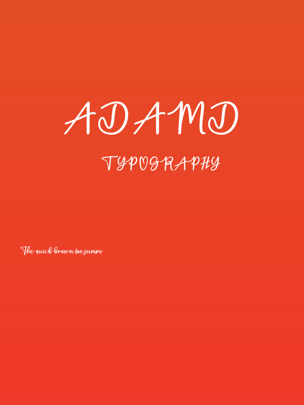 adamd Poster