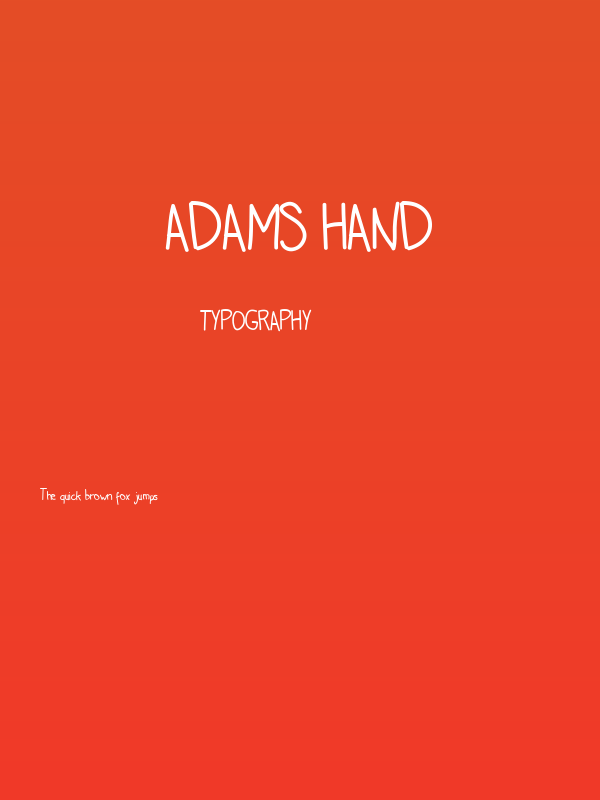 adams hand Poster