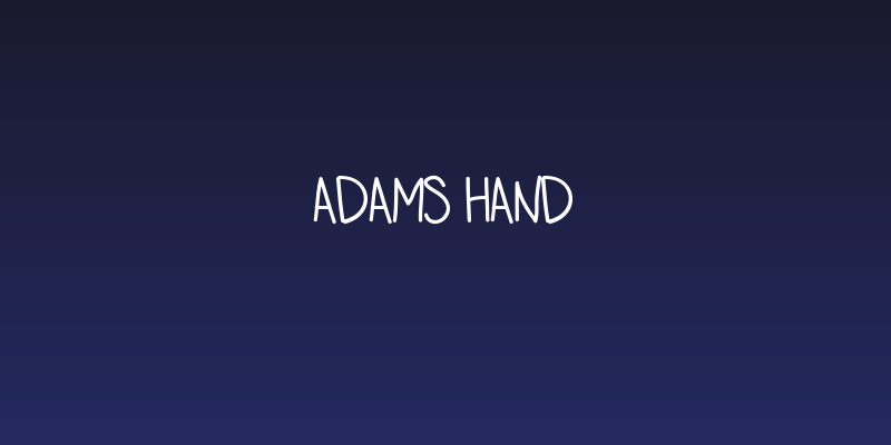 adams hand Social Header