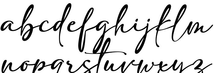 adelia 1 Font LOWERCASE
