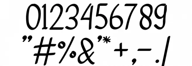 adelitha demo Regular Font OTHER CHARS