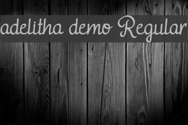 adelitha demo Regular Font examples