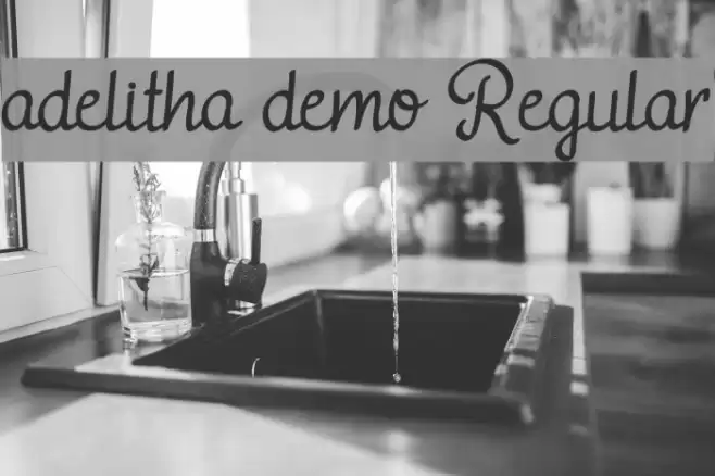 adelitha demo Regular Font examples