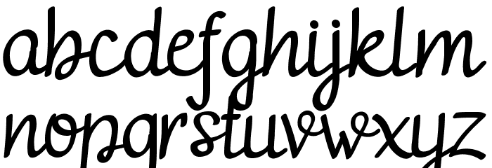 adelitha demo Regular Font LOWERCASE