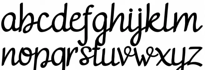 adelitha demo Regular 字体 小写