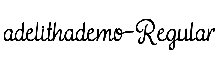 adelithademo-Regular  font caratteri gratis